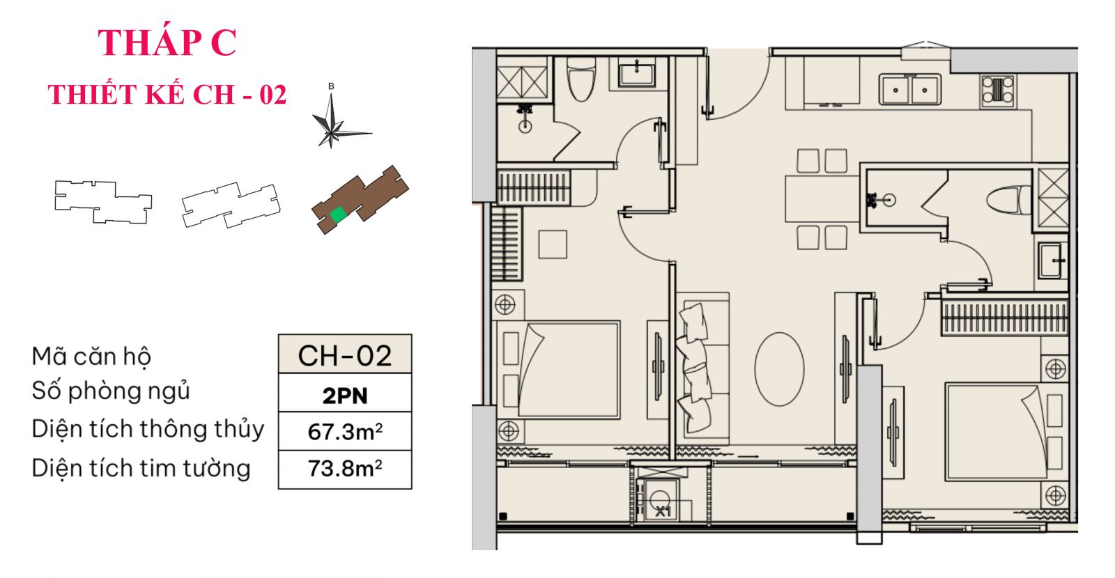 CH-02 | 2PN | 67,3m²