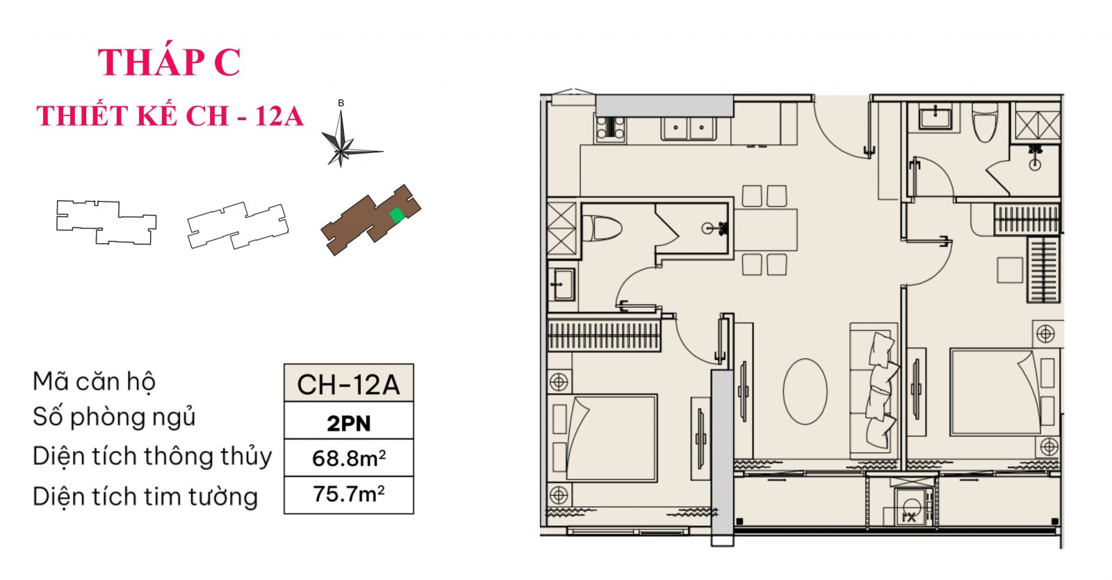 CH-12A | 2PN | 68,8m²