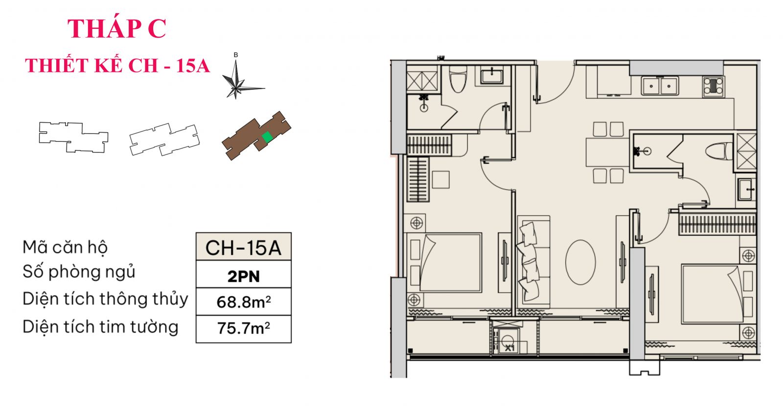 CH-15A | 2PN | 68,8m²