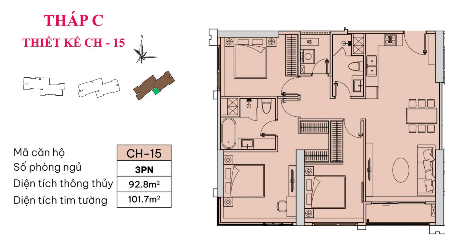 CH-15 | 3PN | 92,8m²