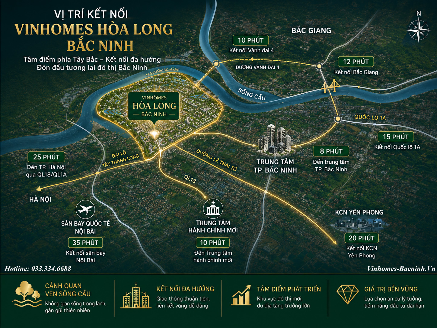 Đọc vị trí MIK Bắc Ninh từ một bức tranh rộng hơn